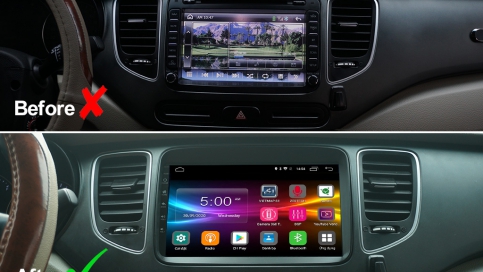 Trải nghiệm âm thanh DSP kênh trên màn hình Kovar T1 Kia Rondo 2014 - nay